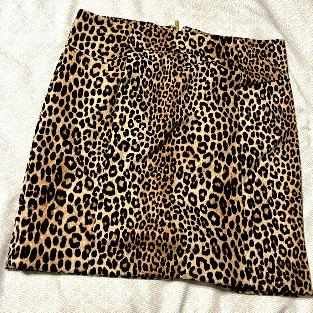 Michael Kors leopard print skirt